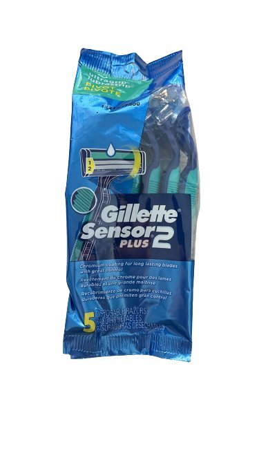 Gillette Sensor2 Plus Men’s Razors, 5 Count