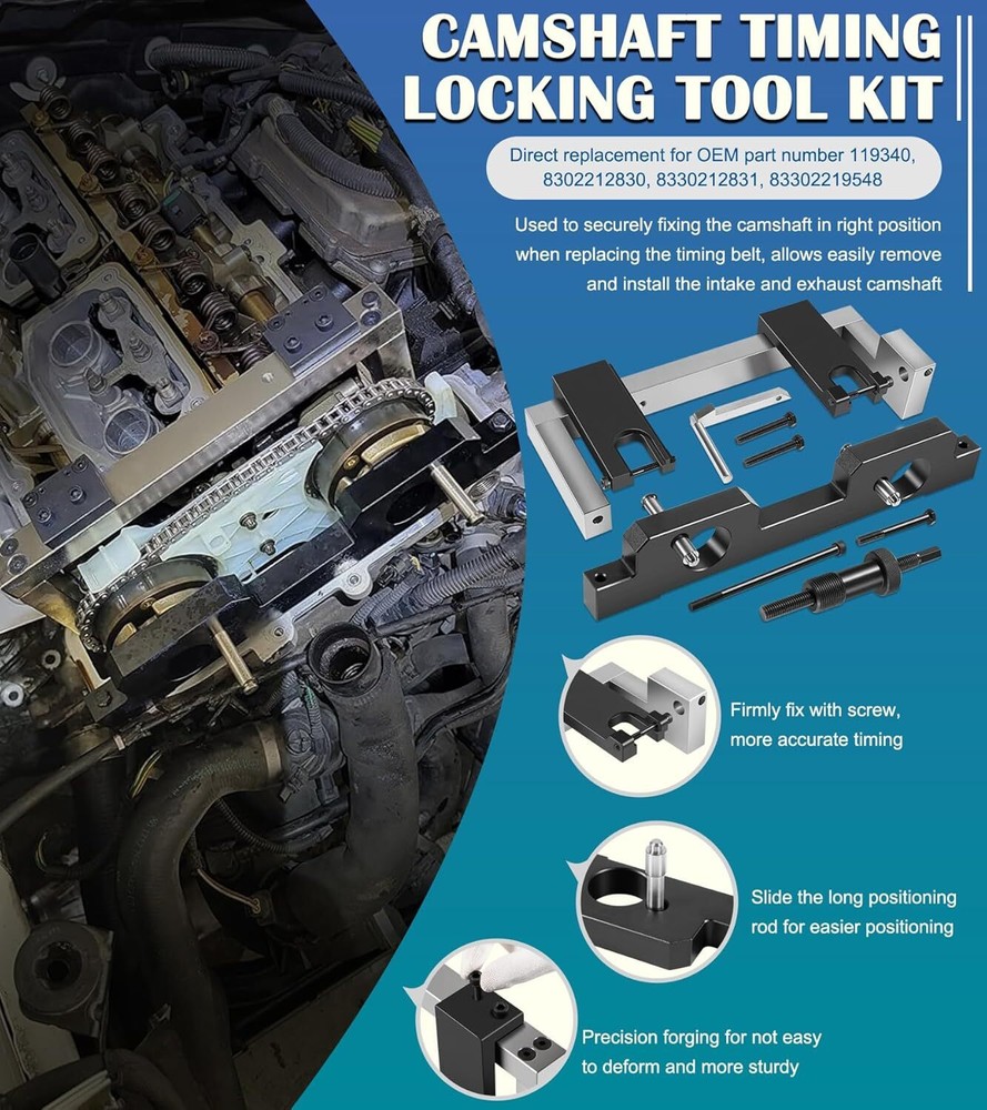 16PCS Engine Camshaft Alignment Timing Locking Tools Kit for BMW N20 N26 Engines