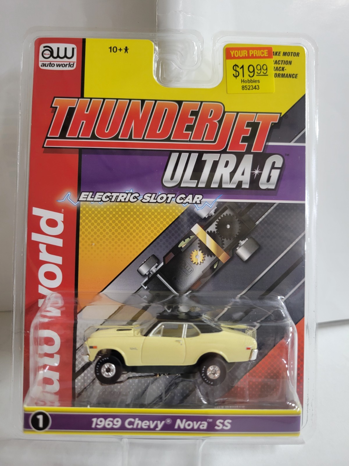 Auto World 1969 Chevy Nova SS HO Scale Slot Car SC411