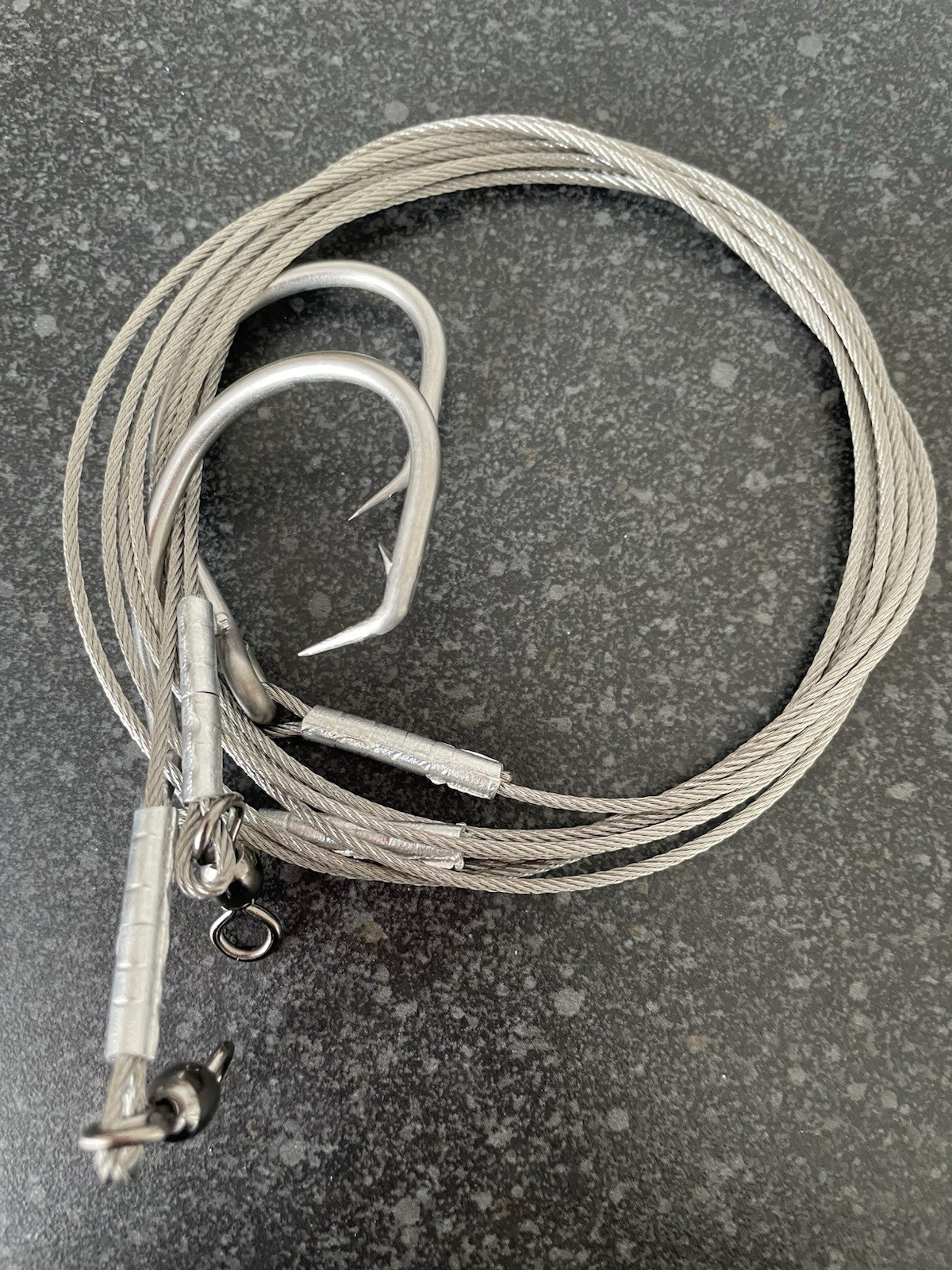 SHARK &TUNA BITE RIG TRACE, HEAVY WRECKING 1 METER TRACE 400lb 20/0 HOOK