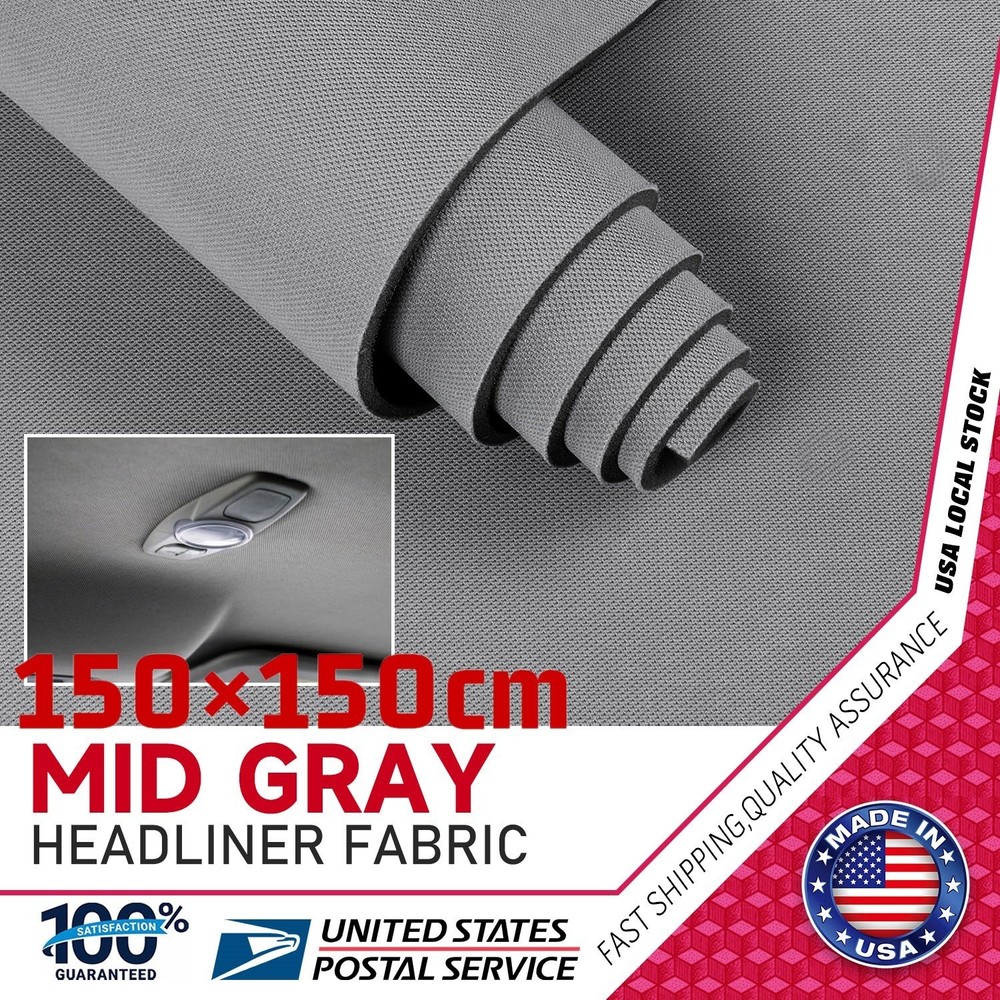 Headliner Fabric Material with Foam Backing for auto Interior Replacement