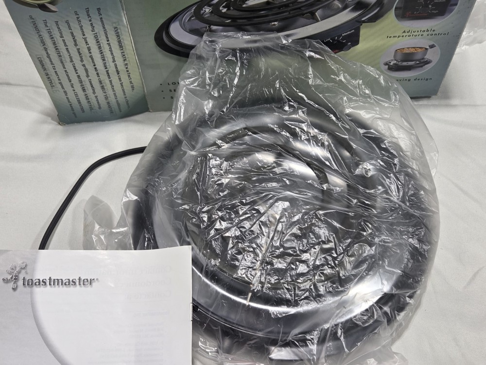Toastmaster Basic Electric Burner TMSB1 Adjustable Temperature New Open Box