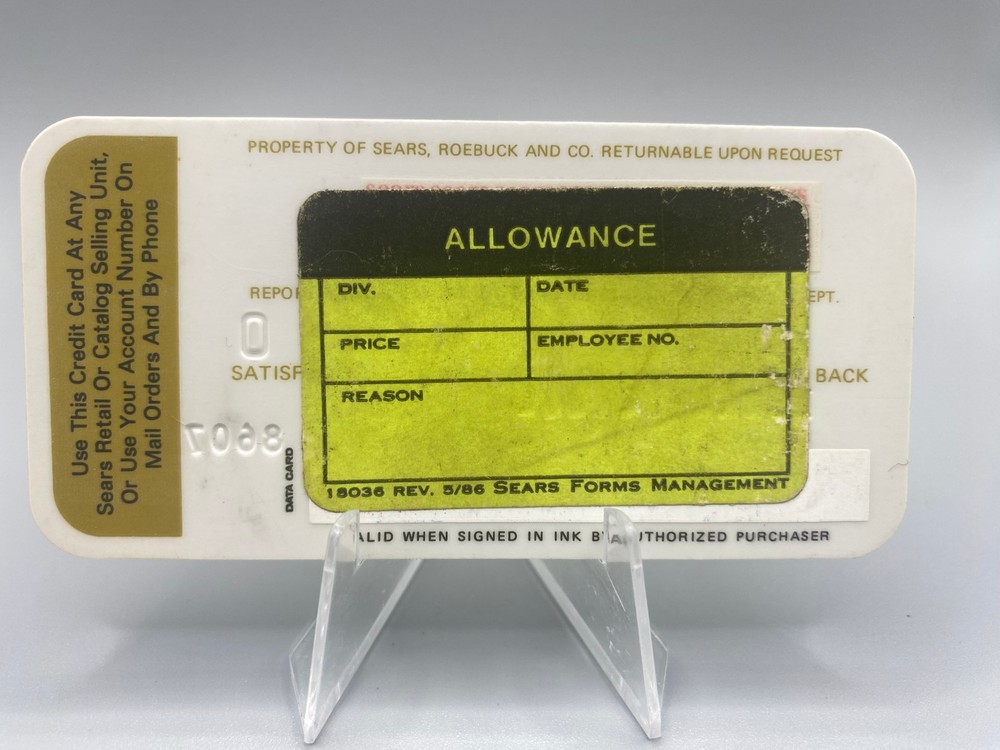 Vintage Sears Credit Card