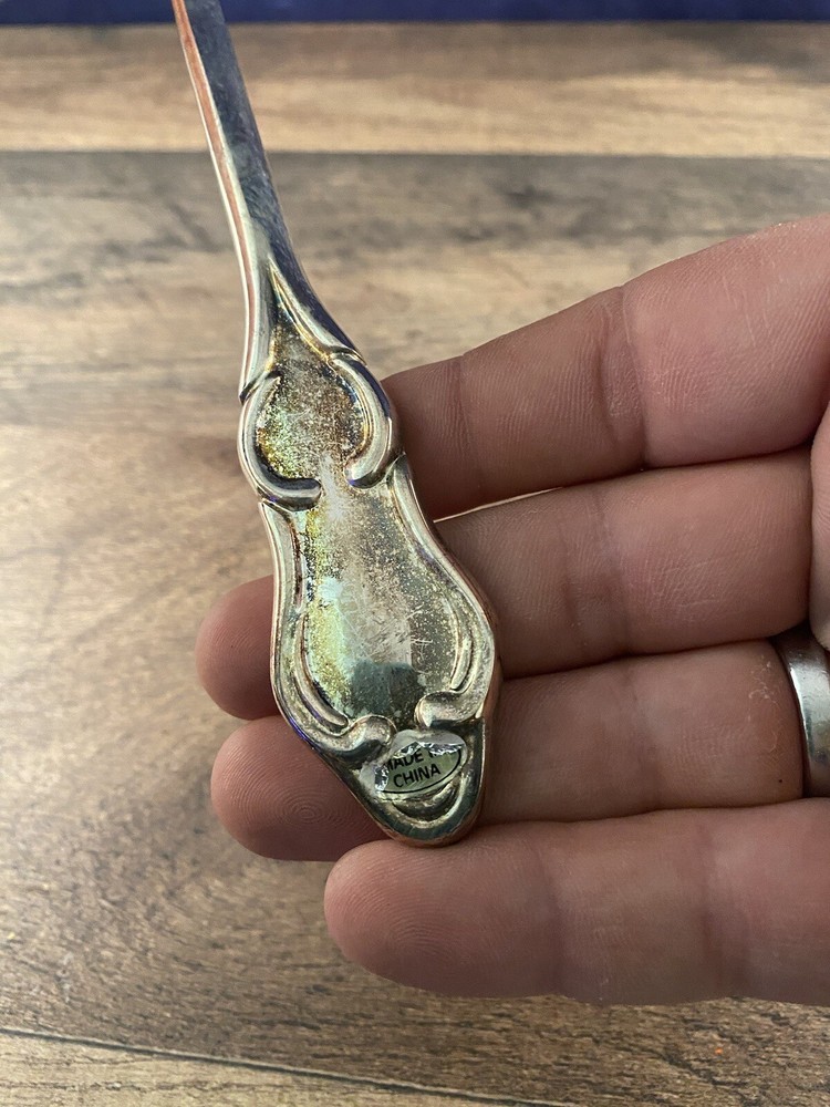 Spaghetti Pasta Server Silverplated Scrollwork Design Unknown Pattern