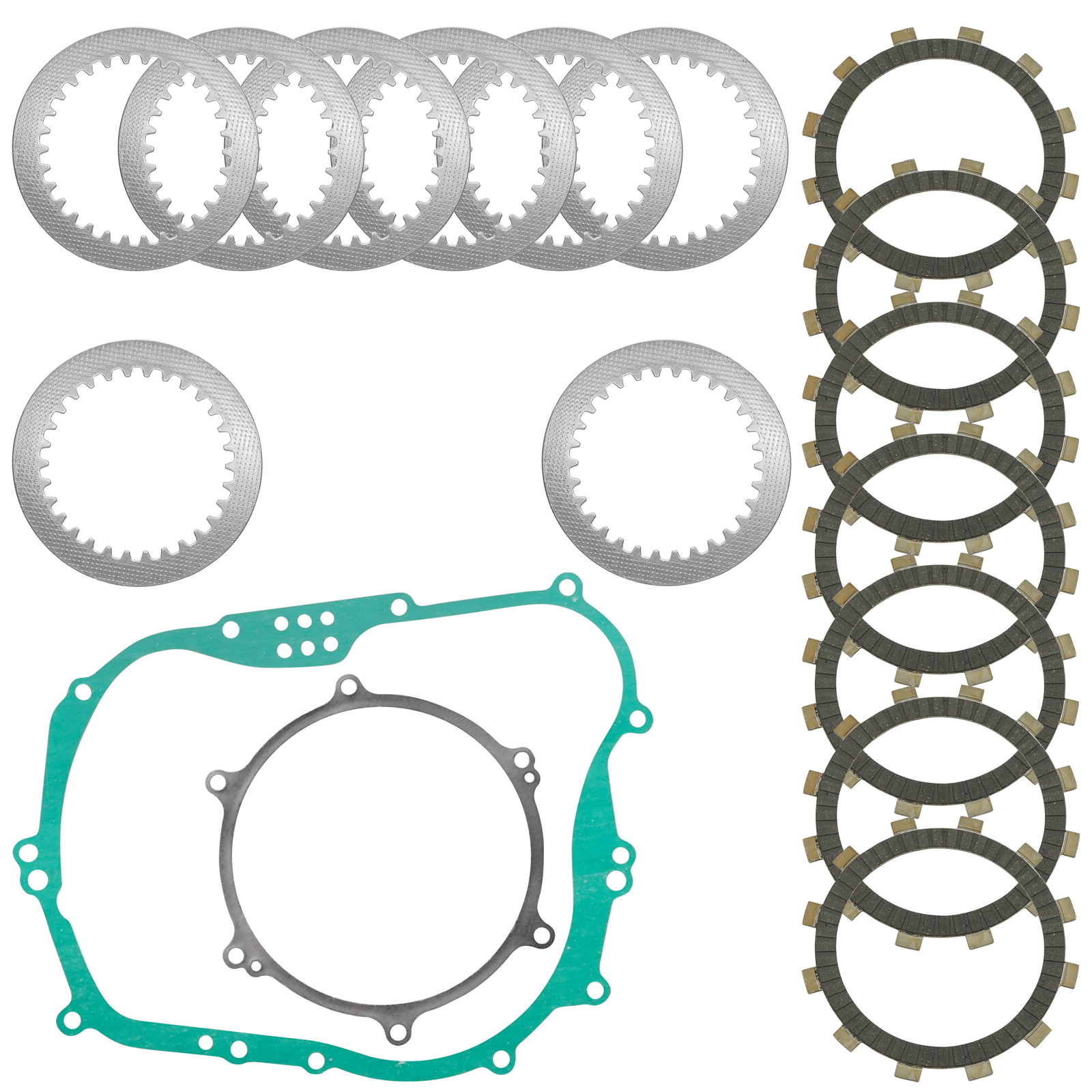 Clutch Friction Plates Kit for Kawasaki KLX250 KLX250S KLX250SF 2006 - 2020
