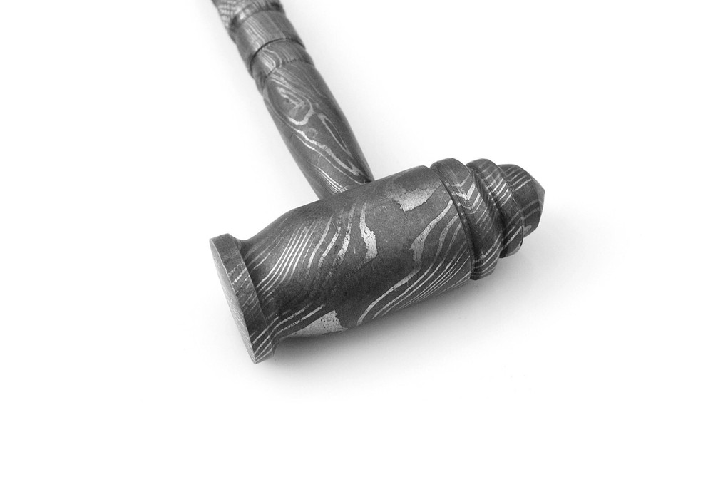 Custom Made Damascus Hammer with Damascus Handle