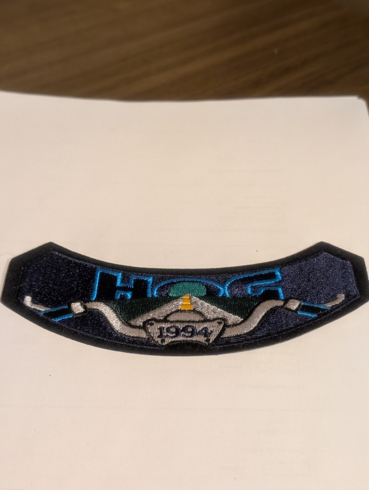 HARLEY DAVIDSON HOG 1994 PATCH HARLEY OWNERS GROUP NICE 6"