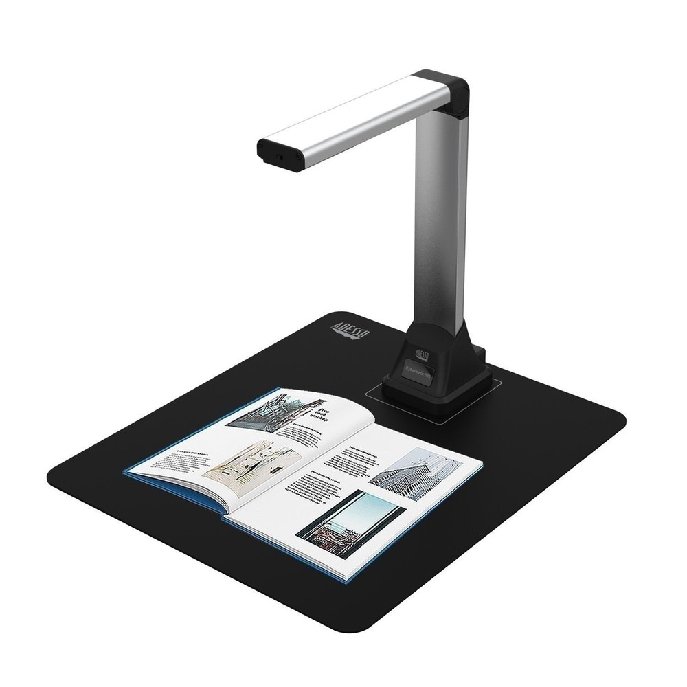 Adesso 5MP Fixed-Focus A4 Document Camera Scanner with OCR Text Recognition