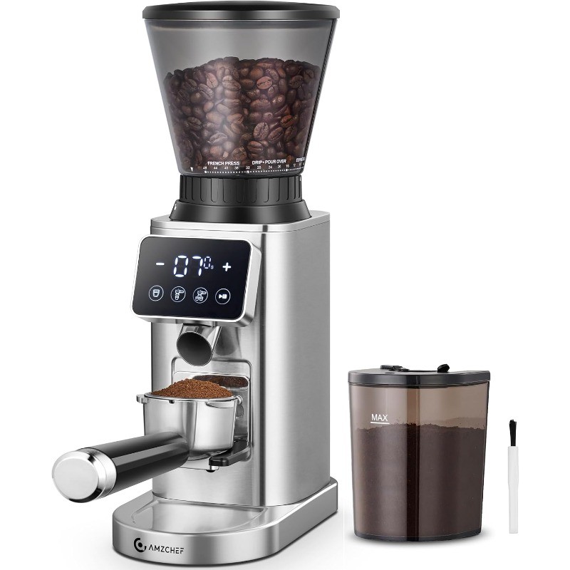 Coffee Grinder, Burr Coffee Bean Grinder for Home Use with 48 Precise