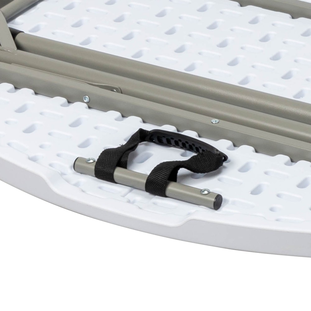 48inch Round Folding Table Outdoor Folding Utility Table White