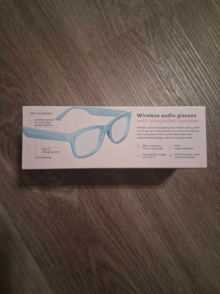 Wear IQ Wireless Smart Glasses w/ Case