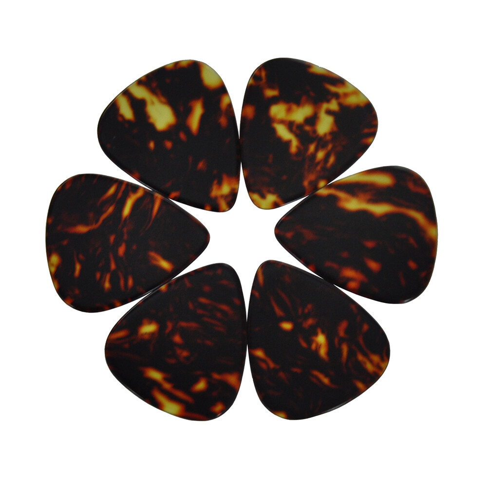 100pcs New Medium 0.71mm Blank Guitar Picks Celluloid Pearl Brown