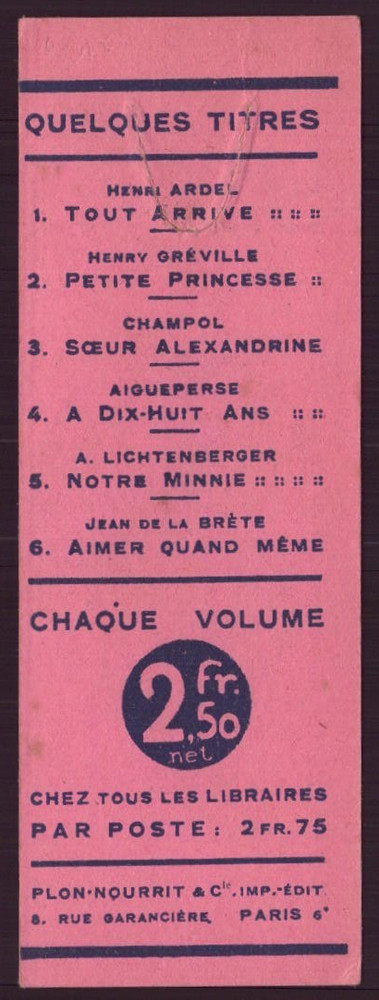 Bookmark "La liseuse"
