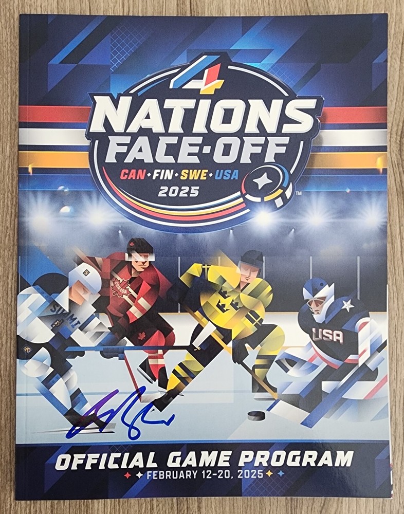 Colton Parayko Signed Canada Official 2025 4 Nations Face-Off Program RAD