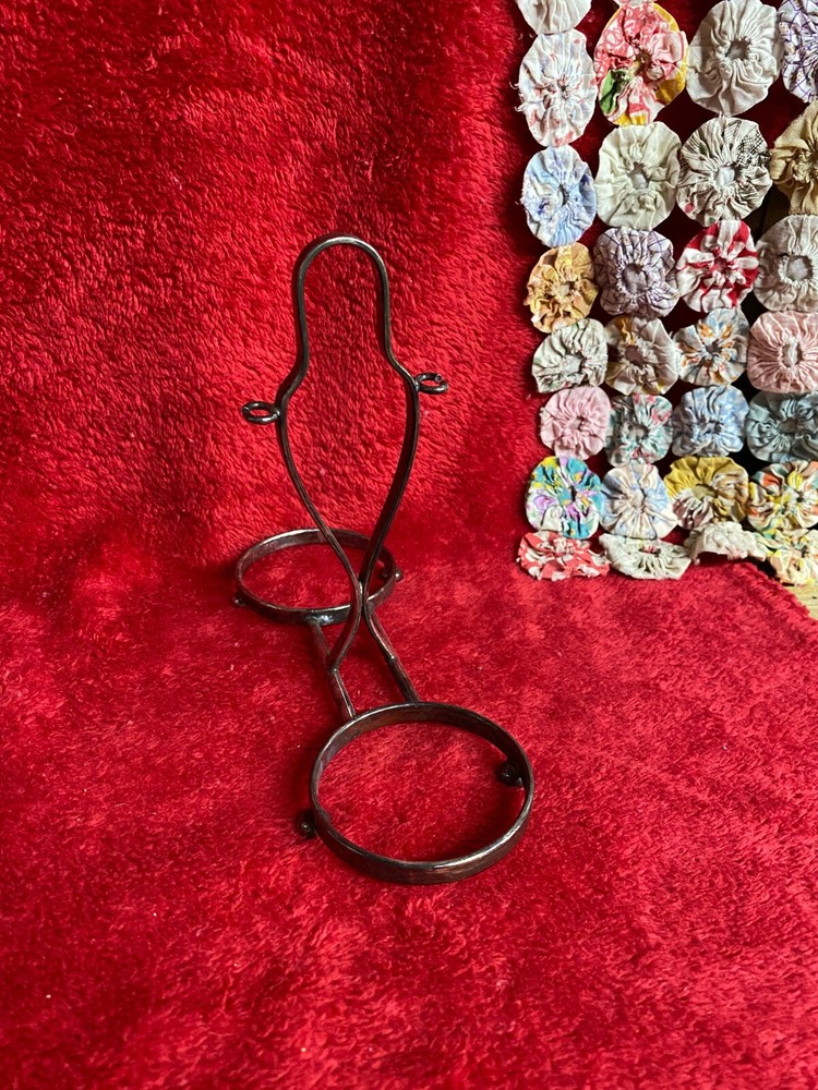 Vtg Silverplate Condiment & Utensil Holder