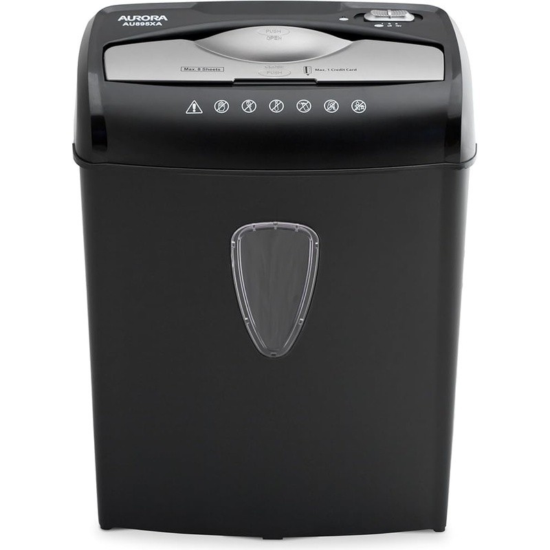 Cross Cut Paper Shredder W/ Safety Power Shut-Off Auto Start Reverse Function US