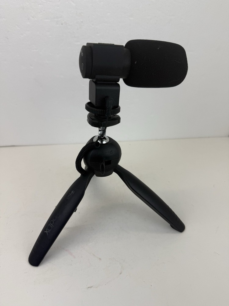 Xit Pro Compact PodDX Mini Tripod with Stereo Microphone WM91 Camera Mic
