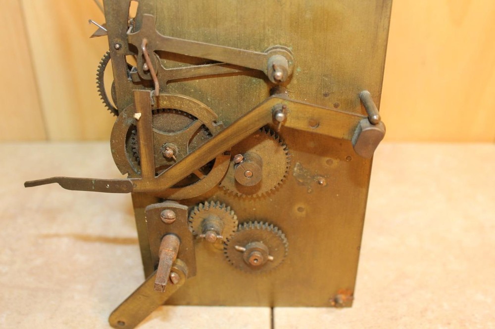 Rare Early WEIGHT DRIVEN Westminster Chime Clock Slave Movement