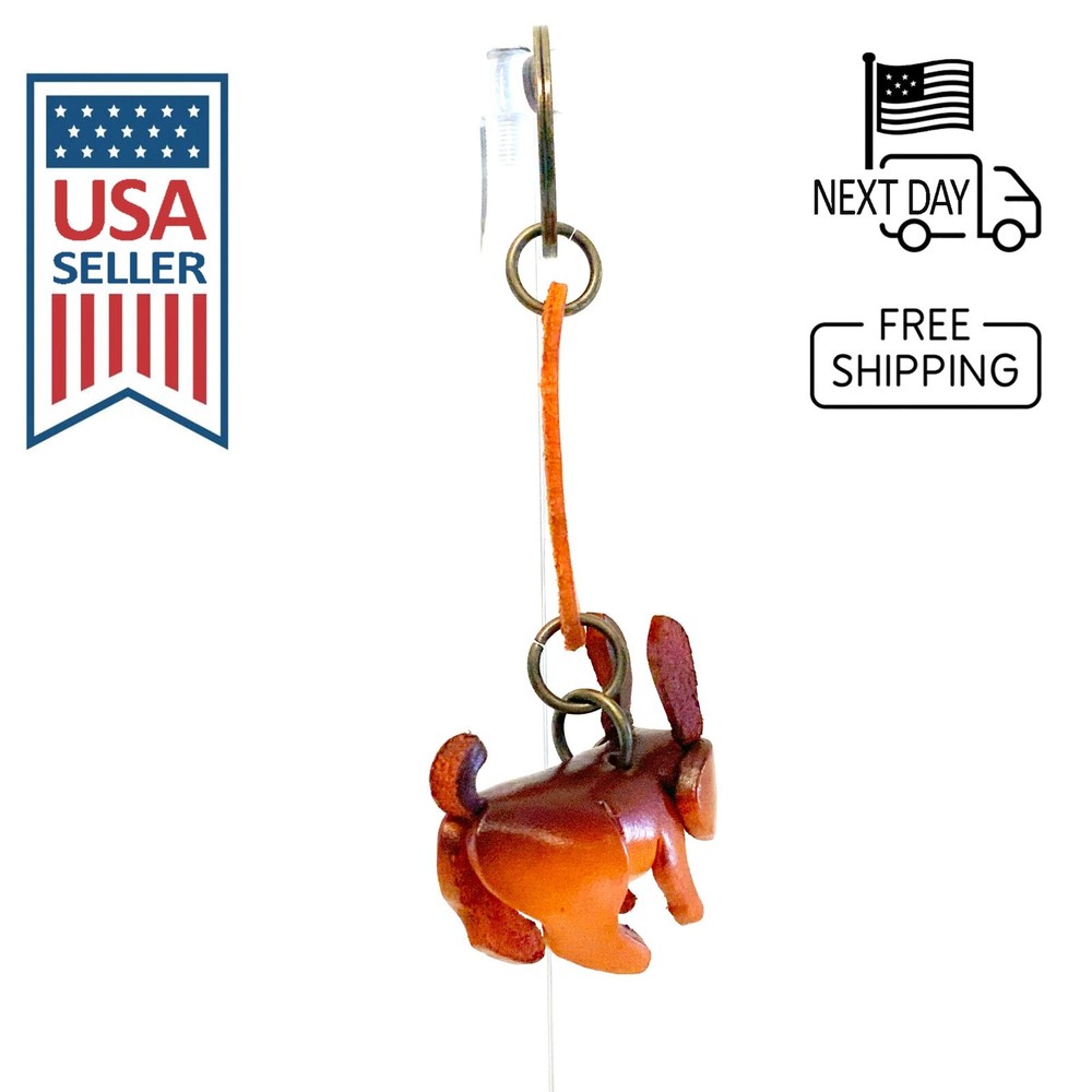 Rabbit Handmade Leather Keyring