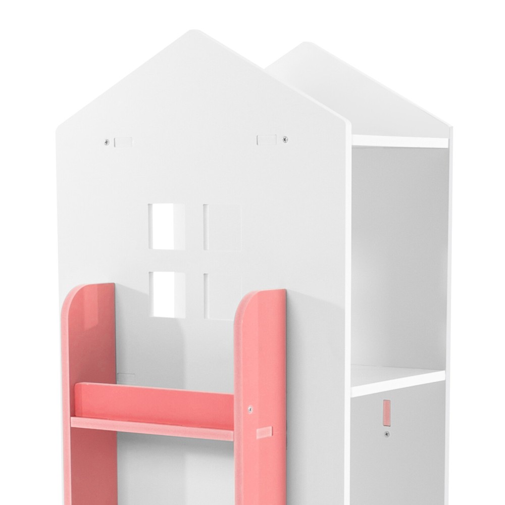 4-Tier Rotating Bookshelf with 360° Access - Sturdy Storage Solution