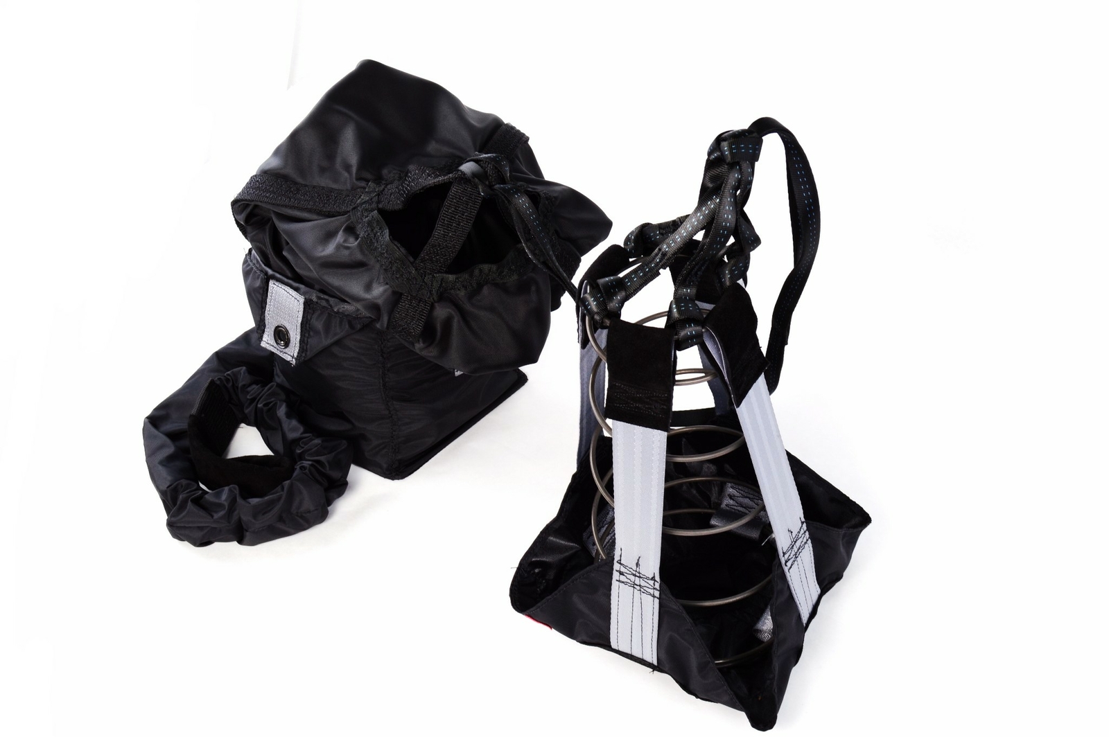 RJS RACING EQUIPMENT DRAG PARACHUTE SPRING LOADED BLACK DRAG CHUTE 7000401