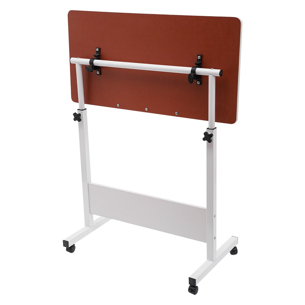 Adjustable Height Rolling Laptop Desk - Versatile Mobile Workstation