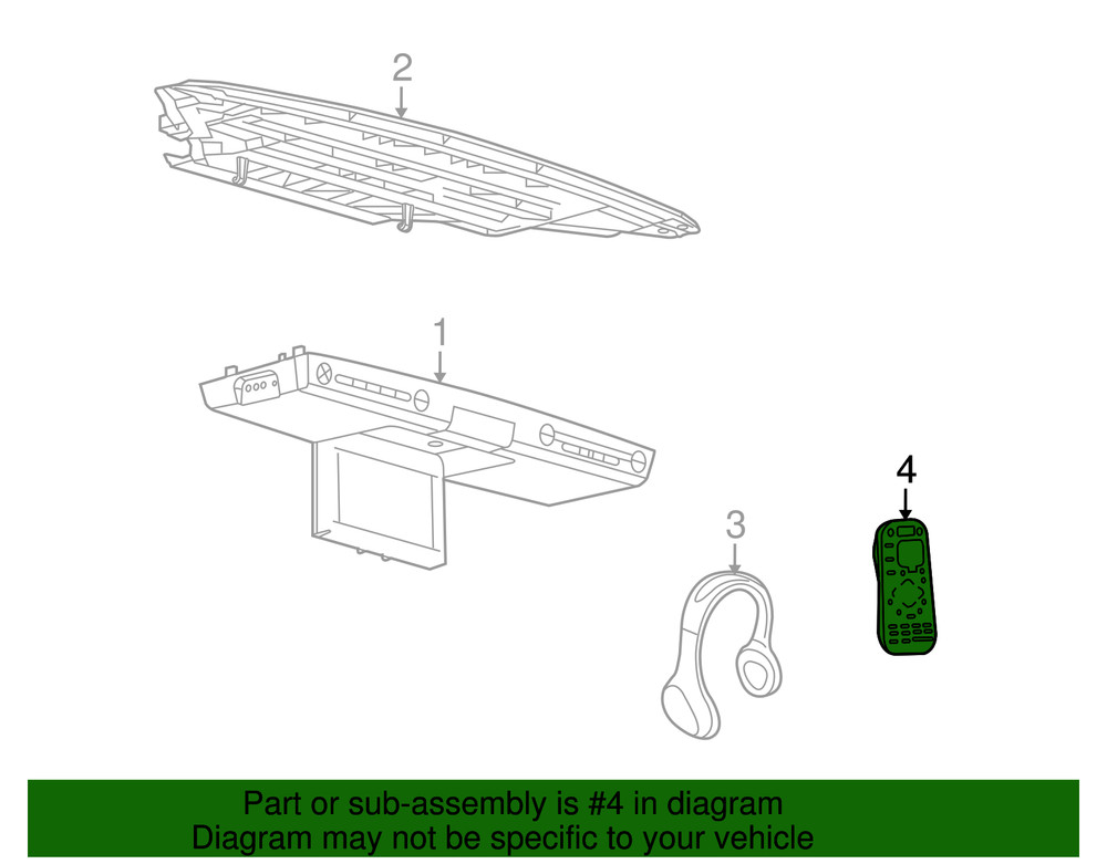 Genuine Ford Remote Control 8A8Z-18C604-C