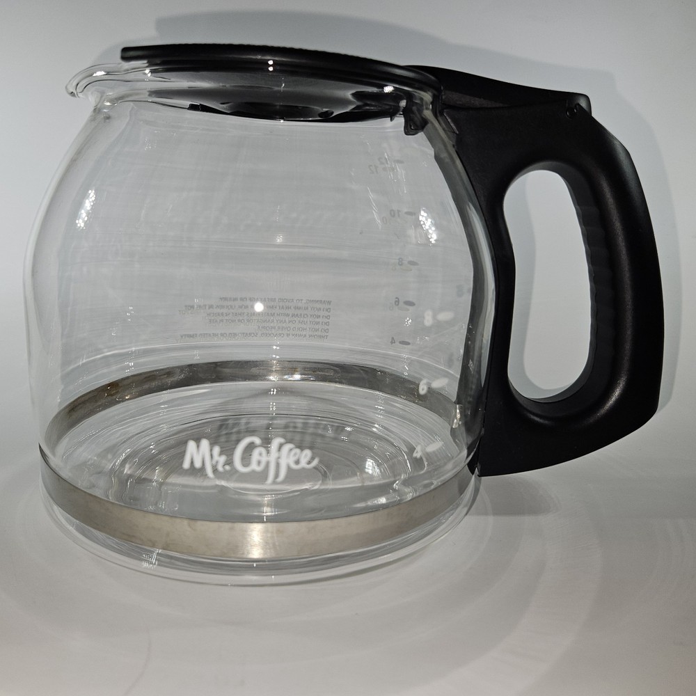 MR COFFEE ~ 12 Cup Glass Replacement Carafe ~ Black