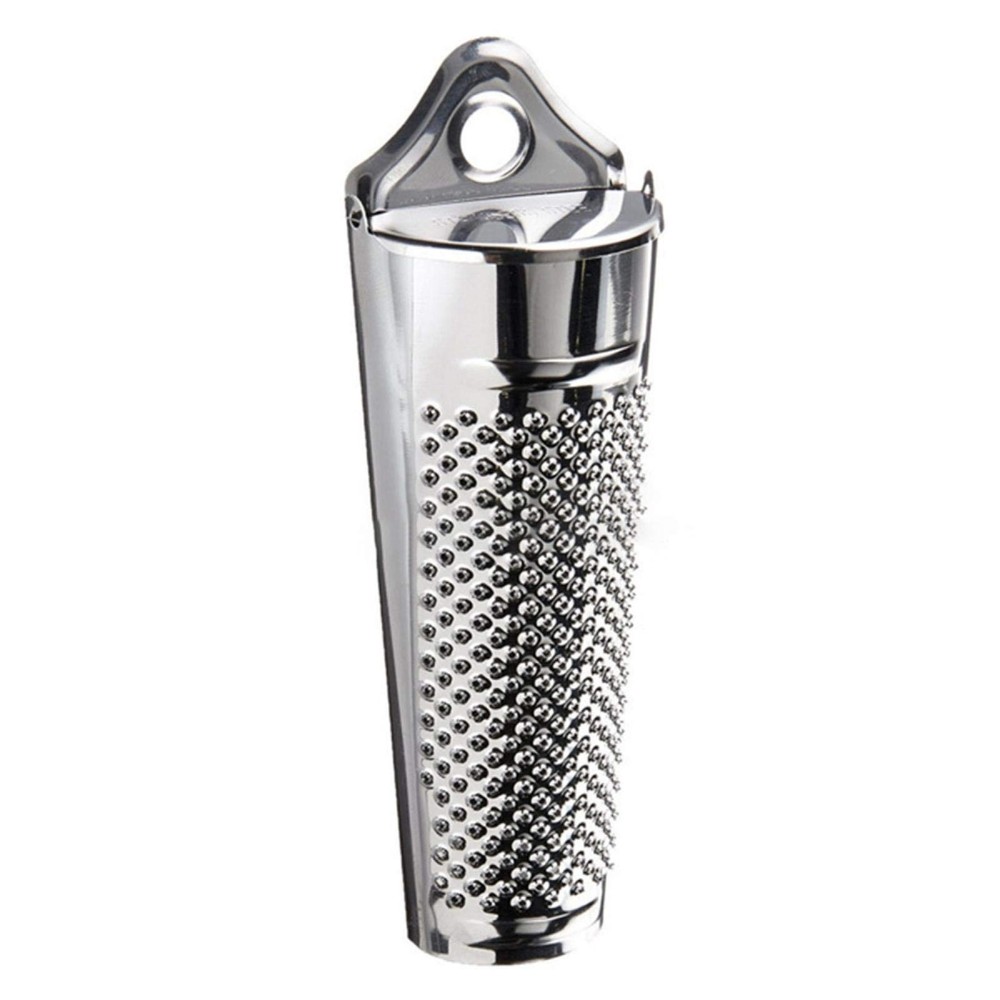 Nutmeg Grater With Storage Ginger Garlic Kitchen Planer Lemon Hand Held Stain...