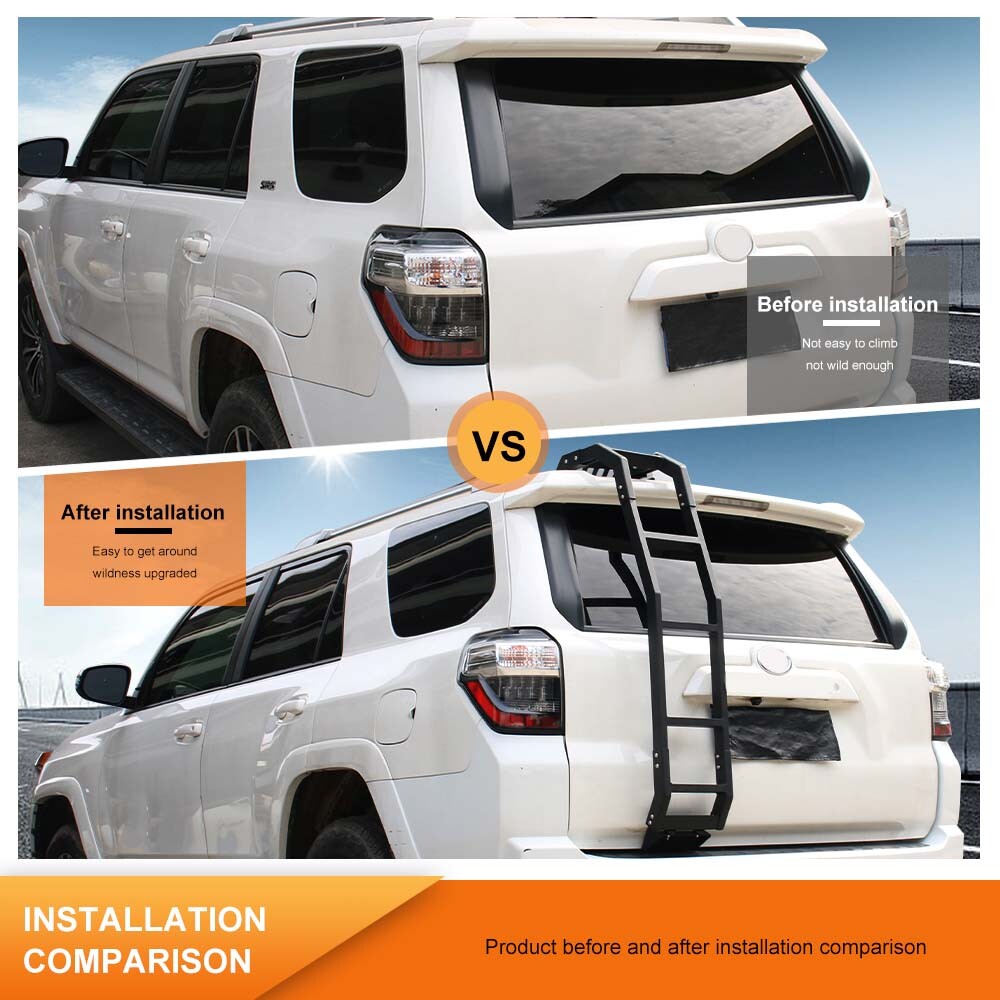 FOR 4RUNNER 2010-23 REAR HATCH MOUNT TAILGATE LADDERS GATE Functional LADDER KIT