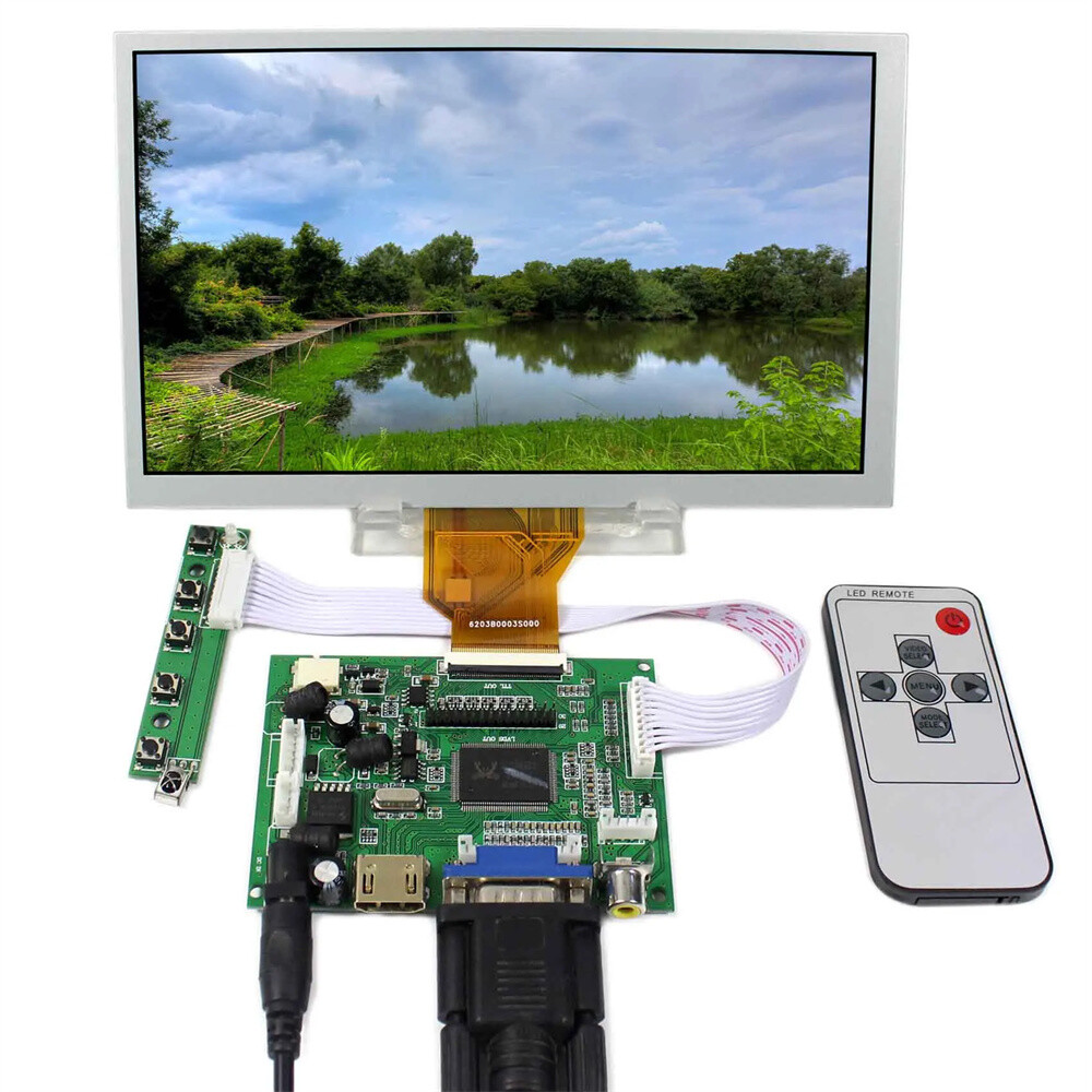 8 Inch AT080TN64 LCD Screen Display+VGA HDMI-Compatible Driver Controller Board