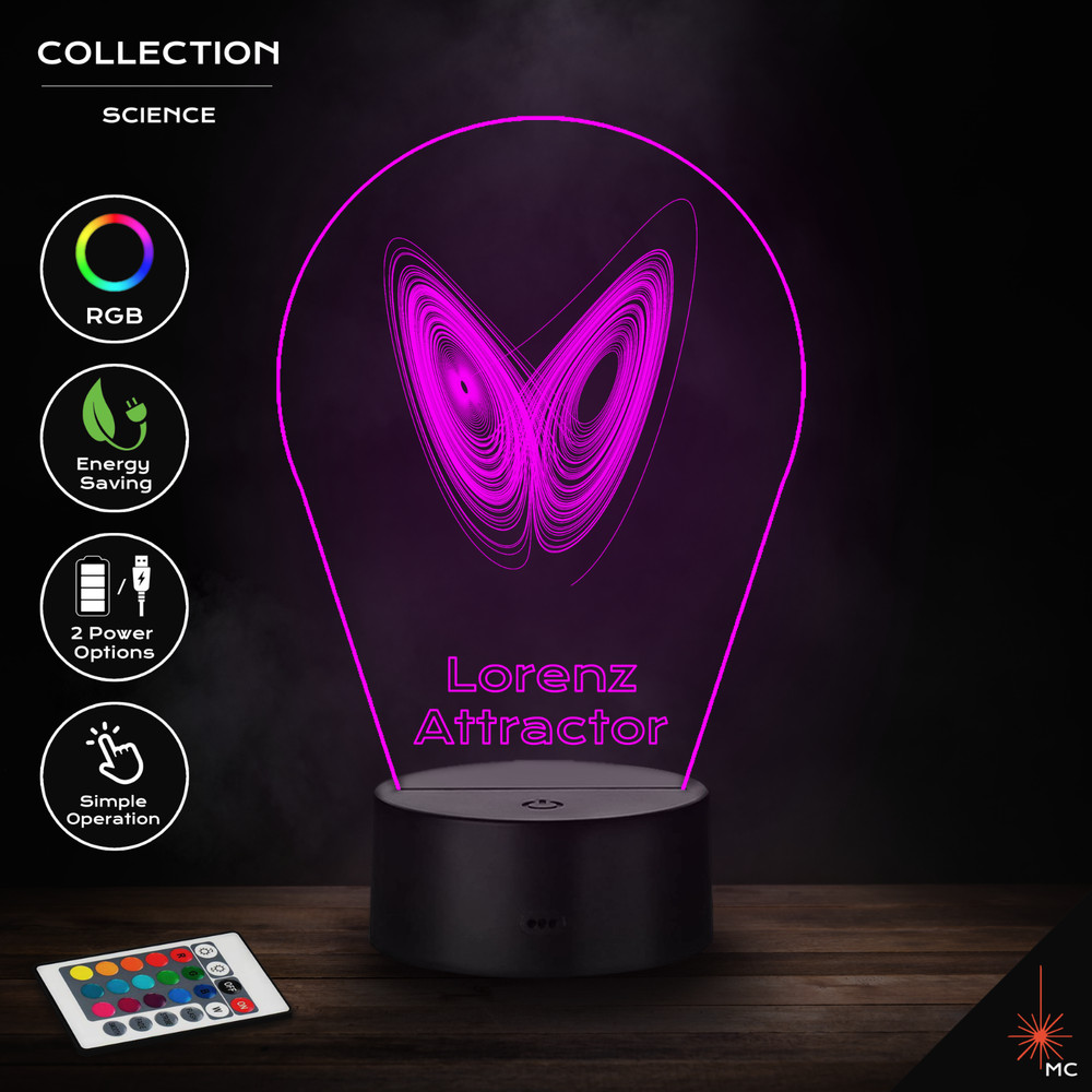 LED Lamp - Lorenz Attractor (Science)