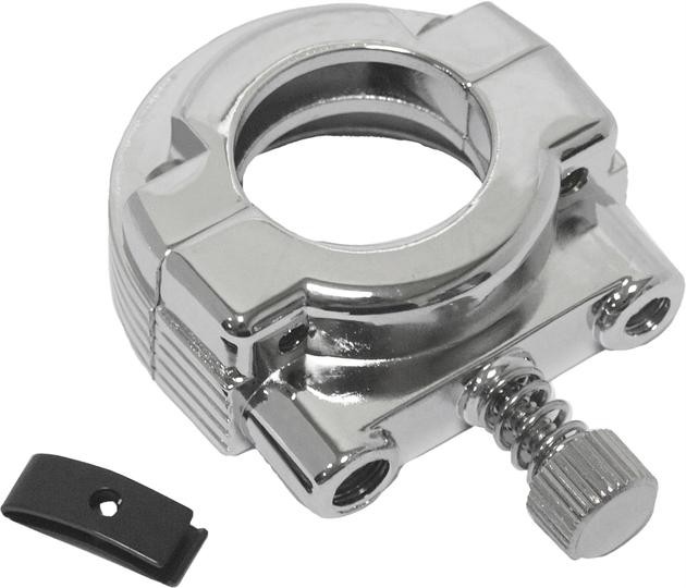 HardDrive Single Throttle Cable Clamp Chrome
