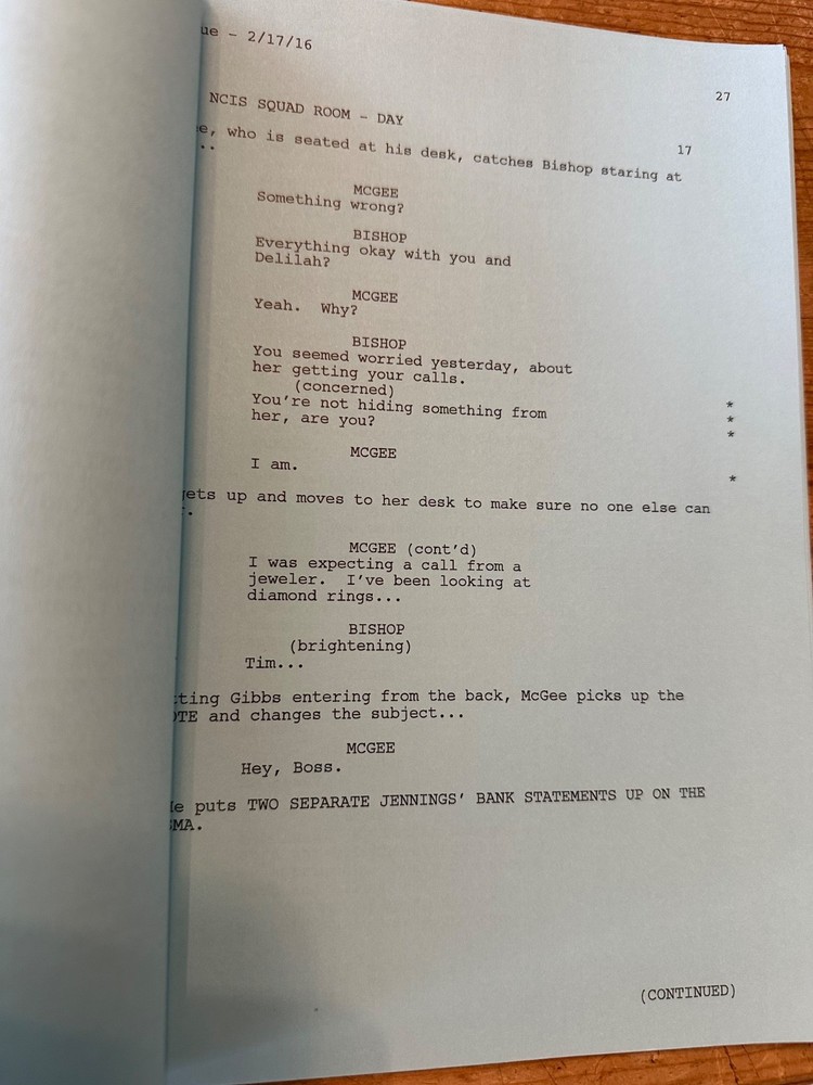 NCIS MARK HARMON TV SERIES SHOW SCRIPT EPISODE REASONABLE DOUBTS