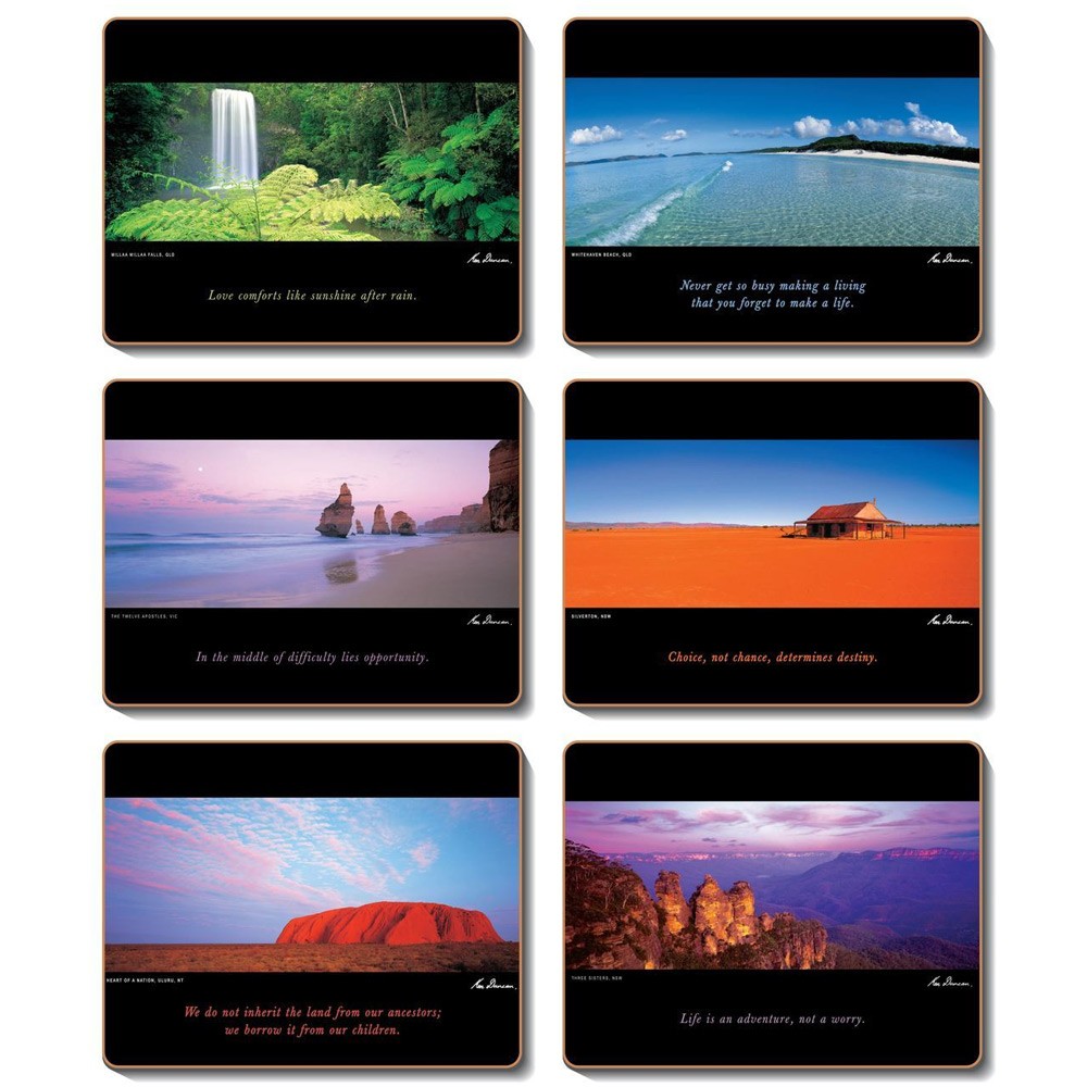 Cinnamon Australia Placemat Set 6pce