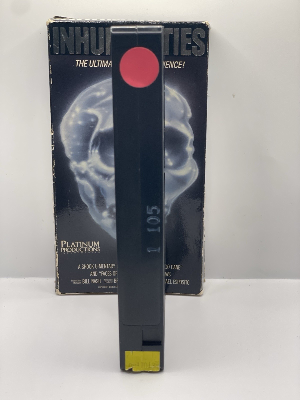 INHUMANITIES VHS The Ultimate Death Experience Slipcover Rare Live Footage Gore