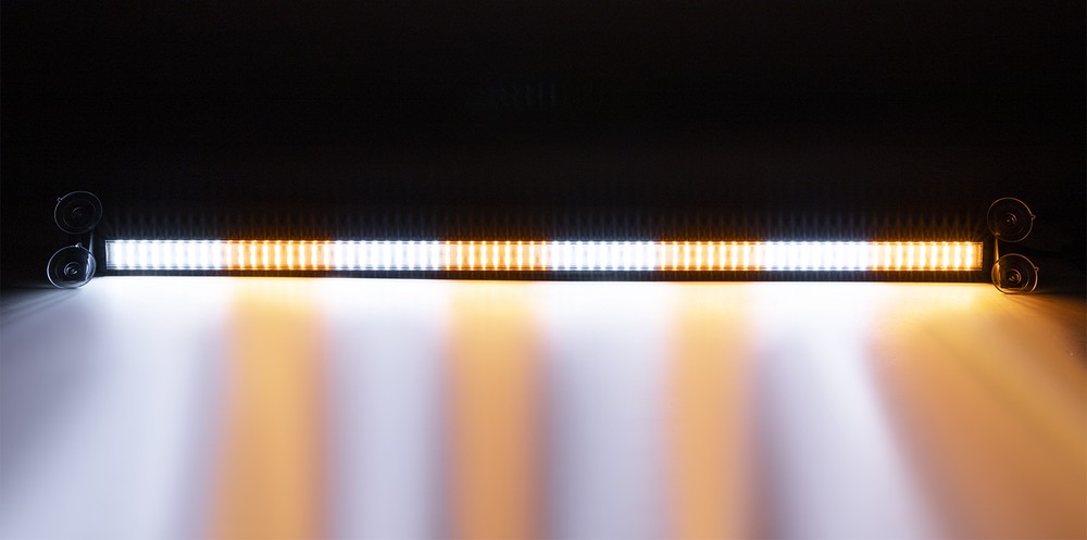 35" Amber White Traffic Advisor Strobe Emergency Light Bar Warning w/ Controller