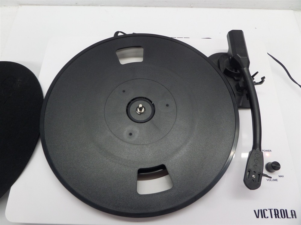 Victrola ITUT-420 Modern Bluetooth Stereo Turntable Record Player - White