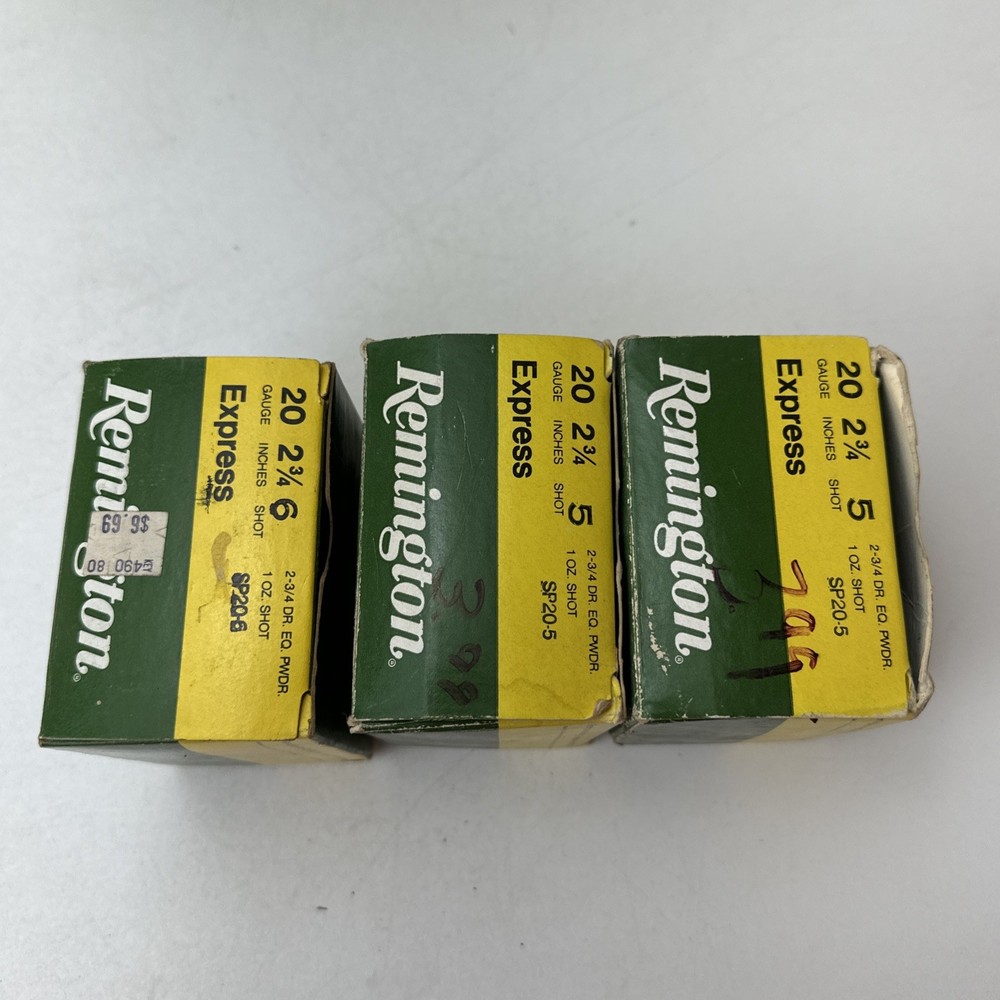Vintage Remington Express Extra Long Range Shotgun Shell Boxes EMPTY Lot