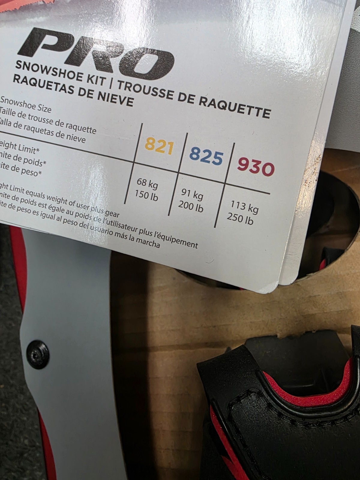 ALPTREK PRO 930 Snowshoes Complete Kit w/ Poles Bag 250lb Capacity Large 30"