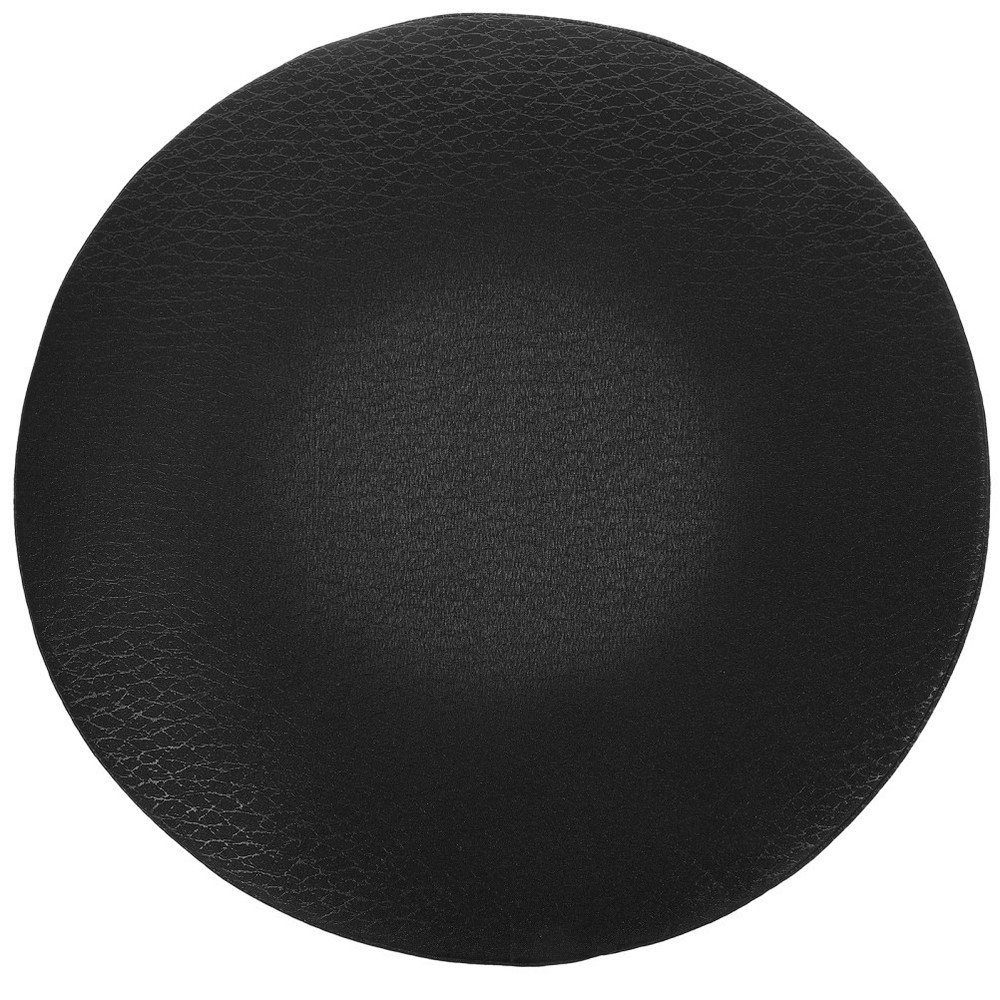 Slip Resistant Round Stool Cover Black Elastic Cushion Protector
