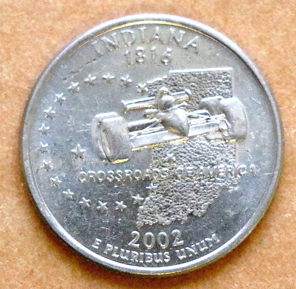 2002 P Indiana State Quarter