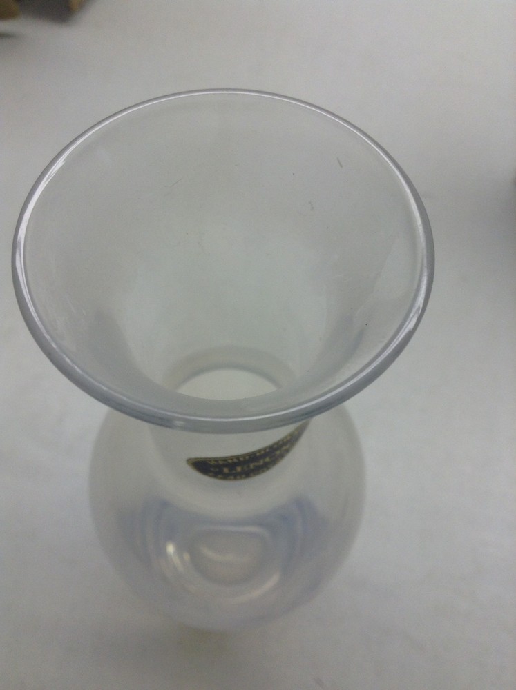 Lenox Crystal Rose Vase Original Box And Paperwork