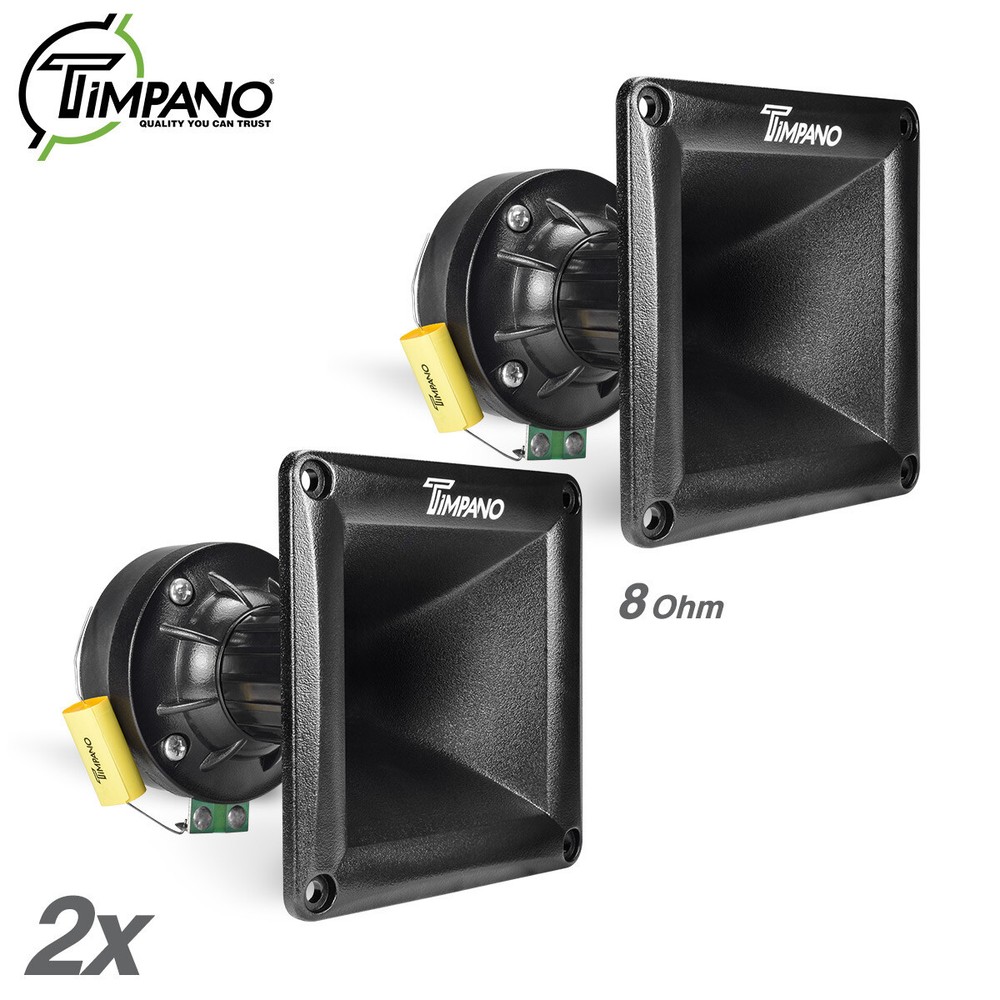 2x Timpano TPT-DH175 1" Ferrite Compression Driver 1in Exit Waveguide Pro Audio