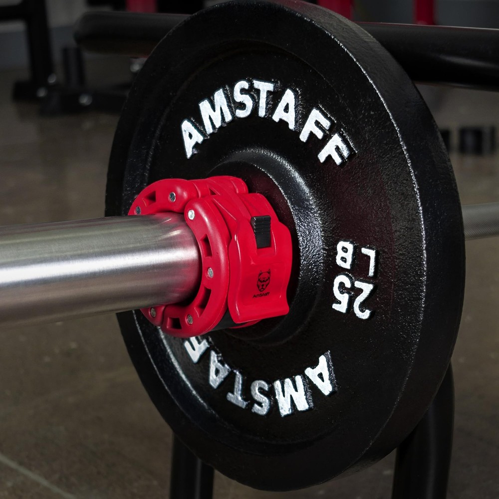 Barbell Collars Clamps – Quick Release 2 inch Locking Olympic Bar Collars for...