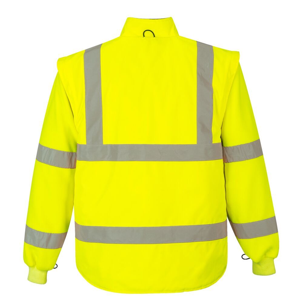 Portwest US427 Hi-Vis Reflective Waterproof 7 in 1 Safety Work Jacket ANSI