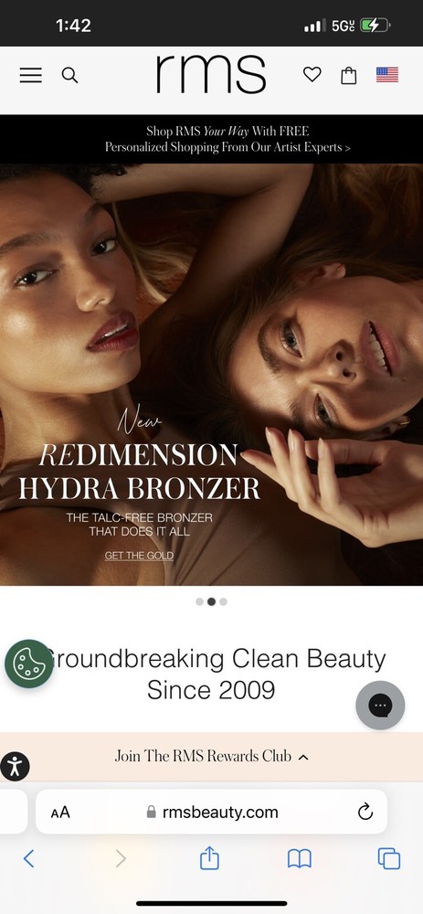 RMS Beauty Gift Card  VALUED @ $40 Fast Shipping
