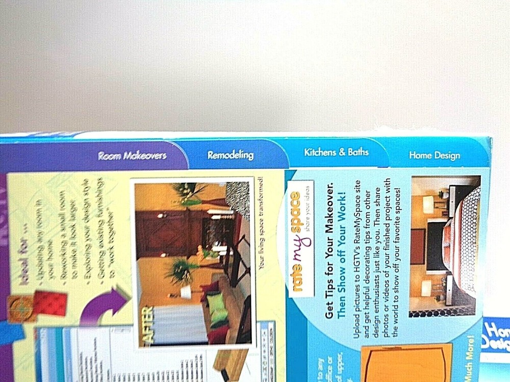 HGTV Home Design & Remodeling Suite Windows/Vista (2008 CD Rom PC) Thousands 3D