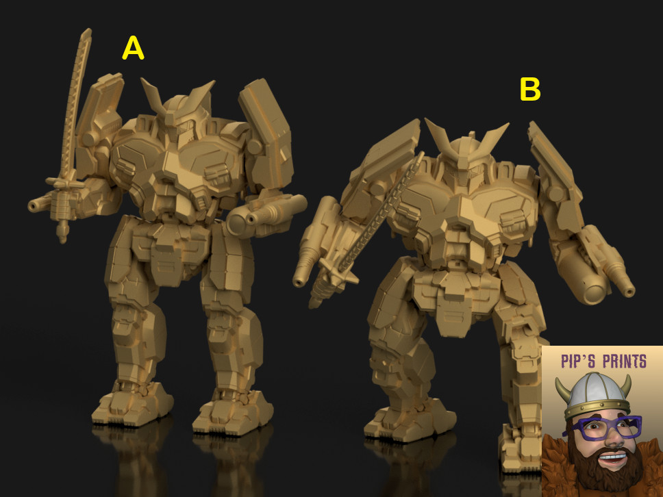 HTM-27T Hatamoto-Chi "Daniel" Mech For Battletech CGL Scale Syllogy Two Versions