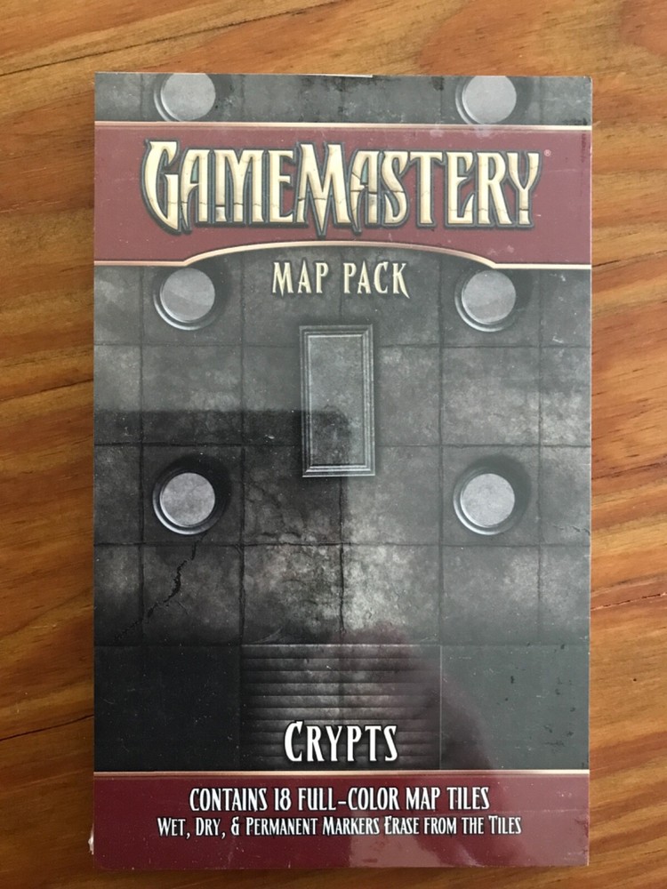 Paizo GameMastery Map Pack - Crypts Pathfinder D&D BRAND NEW SEALED RPG D20